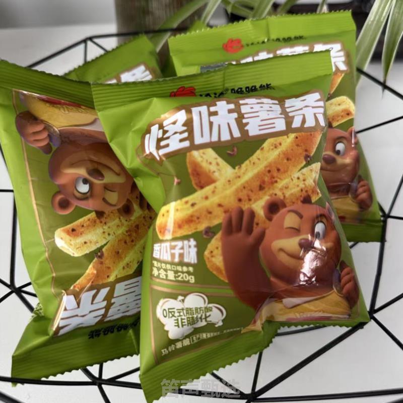 新货怪味膨化20g土豆条袋零食10【】非脆脆香辣休闲薯片鲜切*洽洽