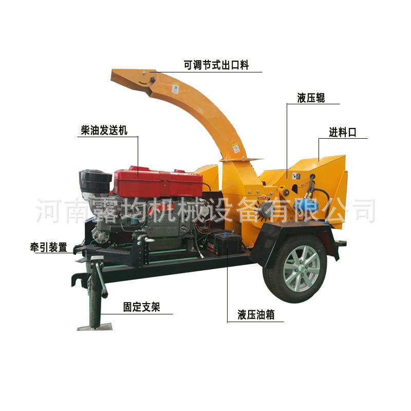 全自动大型树枝粉碎机多功能家用原木木屑细粉机园林藤条粉碎机