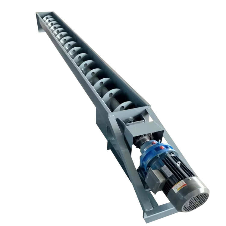 U型螺旋输送机单轴双轴管式绞龙上料送料机无轴不锈钢螺旋输送机