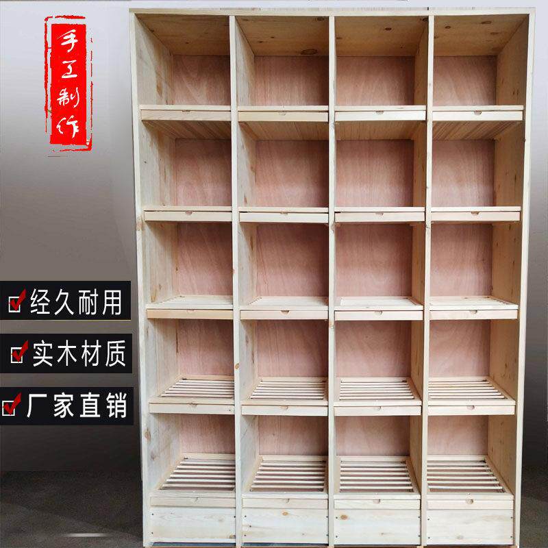 多层实木鸽子笼 组合式多格鸽窝 无门实木赛鸽笼 源艺鸽具实木鸽