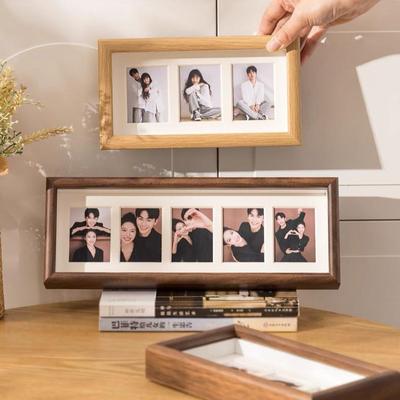拍立得相框照片摆台定制加打印3寸展示架diy情侣儿童成长宫格画框