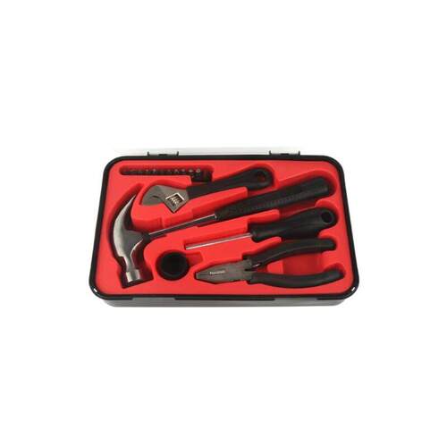 定制17件套家用工具箱套装电工木工多功能车载维修便携式手动组合