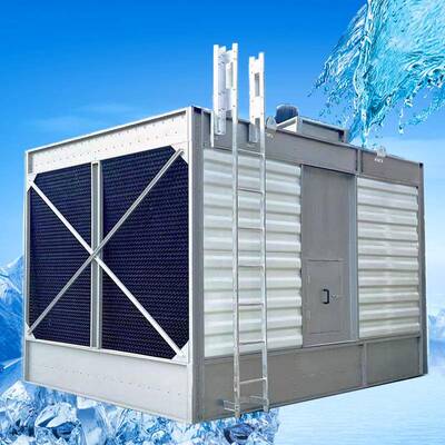 南昌九江上饶冷却塔JZ-HL-100T型玻璃钢方形横流易安装易维护