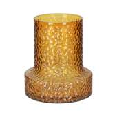 大印章简约棕色吊钟花瓶高级感异形水培插花器家居客厅样板间