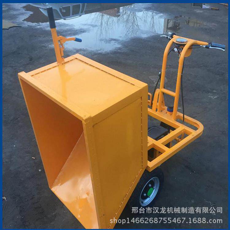 建筑工地电动手推车 电动电瓶三轮工具车 工程施工翻斗