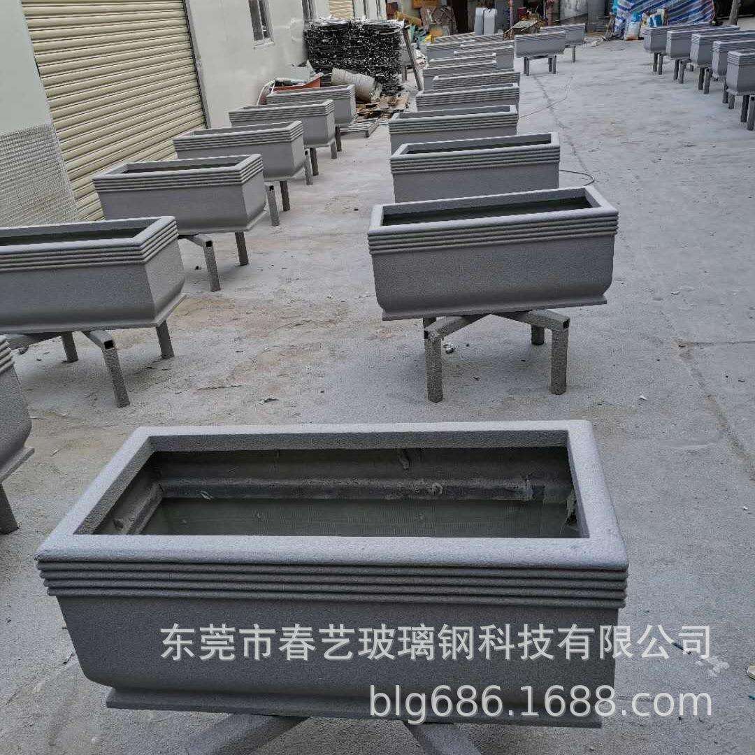 玻璃钢花盆天桥、高速公路花盆户外玻璃钢工程花盆玻璃钢花槽
