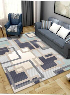几何印花地毯客厅地垫毛毯