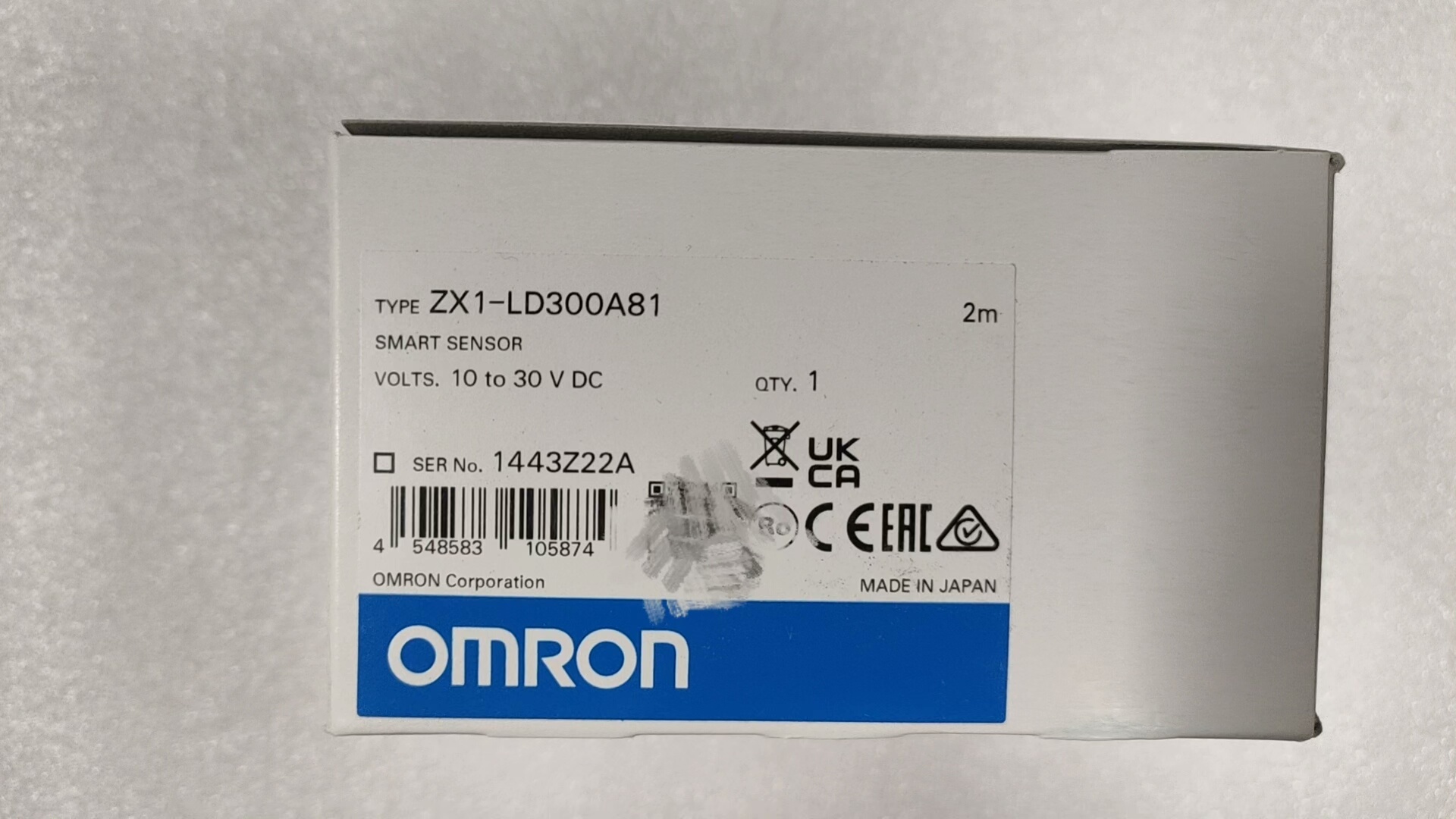 #Omron/欧姆龙 ZX1-LD300A81 2M  原装