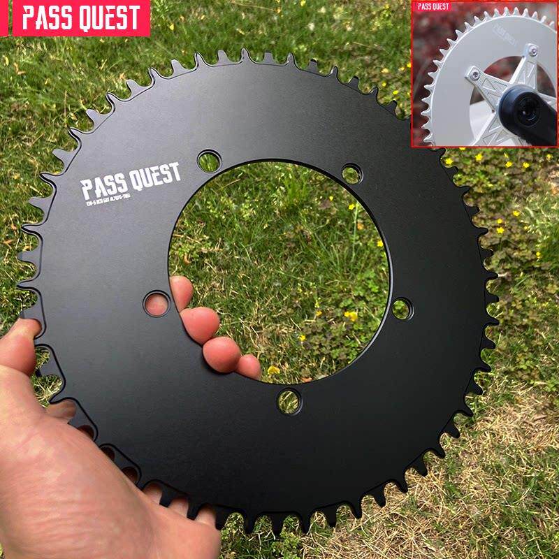 PASS QUEST 130BCD五爪 公路车折叠车单盘正负齿牙盘封闭盘椭圆盘