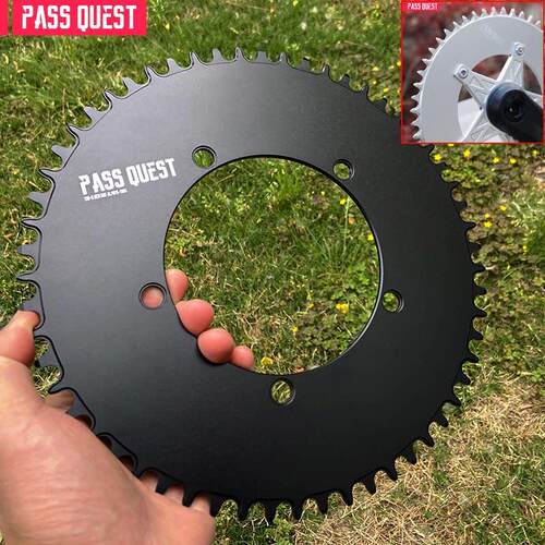 PASS QUEST 130BCD五爪 公路车折叠车单盘正负齿牙盘封闭盘椭圆盘