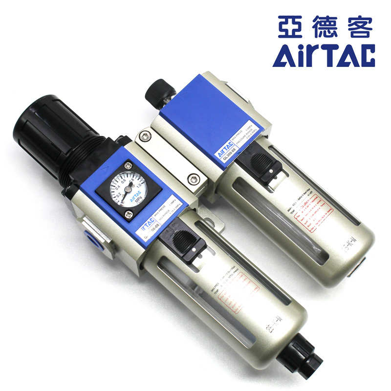 亚德客气动油水分离器GFC200/300/400-06-08-10-15-F1带自动排水A