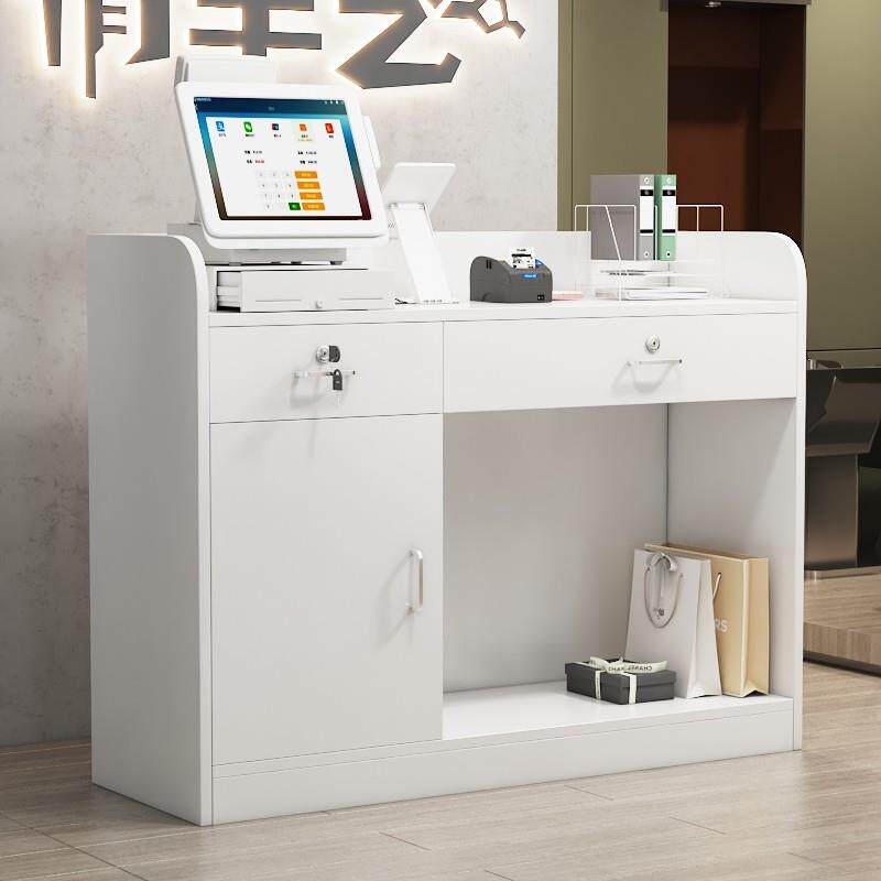 包邮简约现代小型收银柜台服装店前台超市收银柜台饭店吧台柜台定