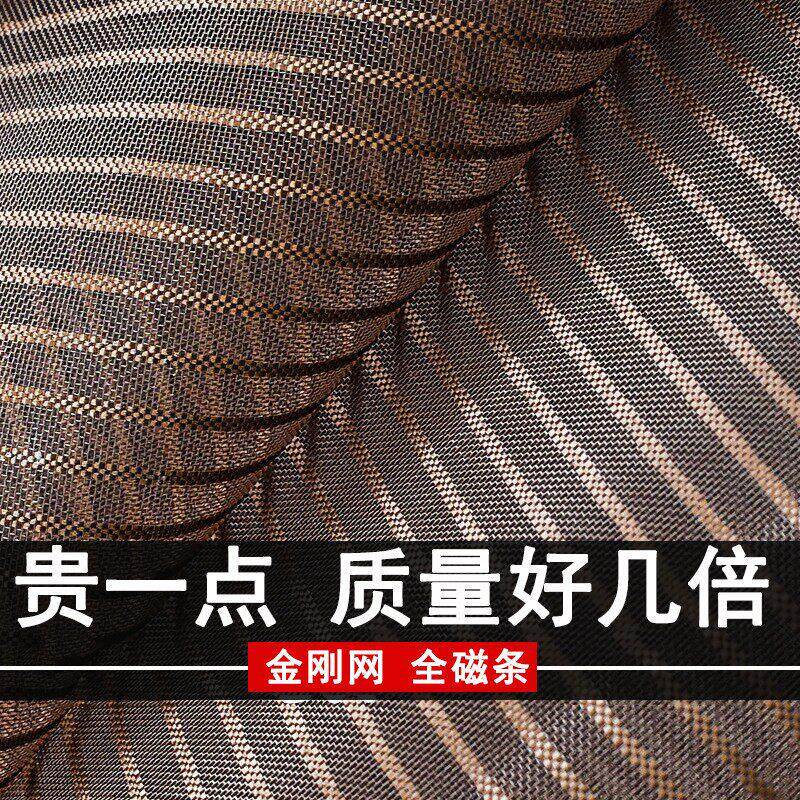 别墅大门自粘式农村金刚纱帘子夏季纱门口防蚊门帘进户纱门磁吸F