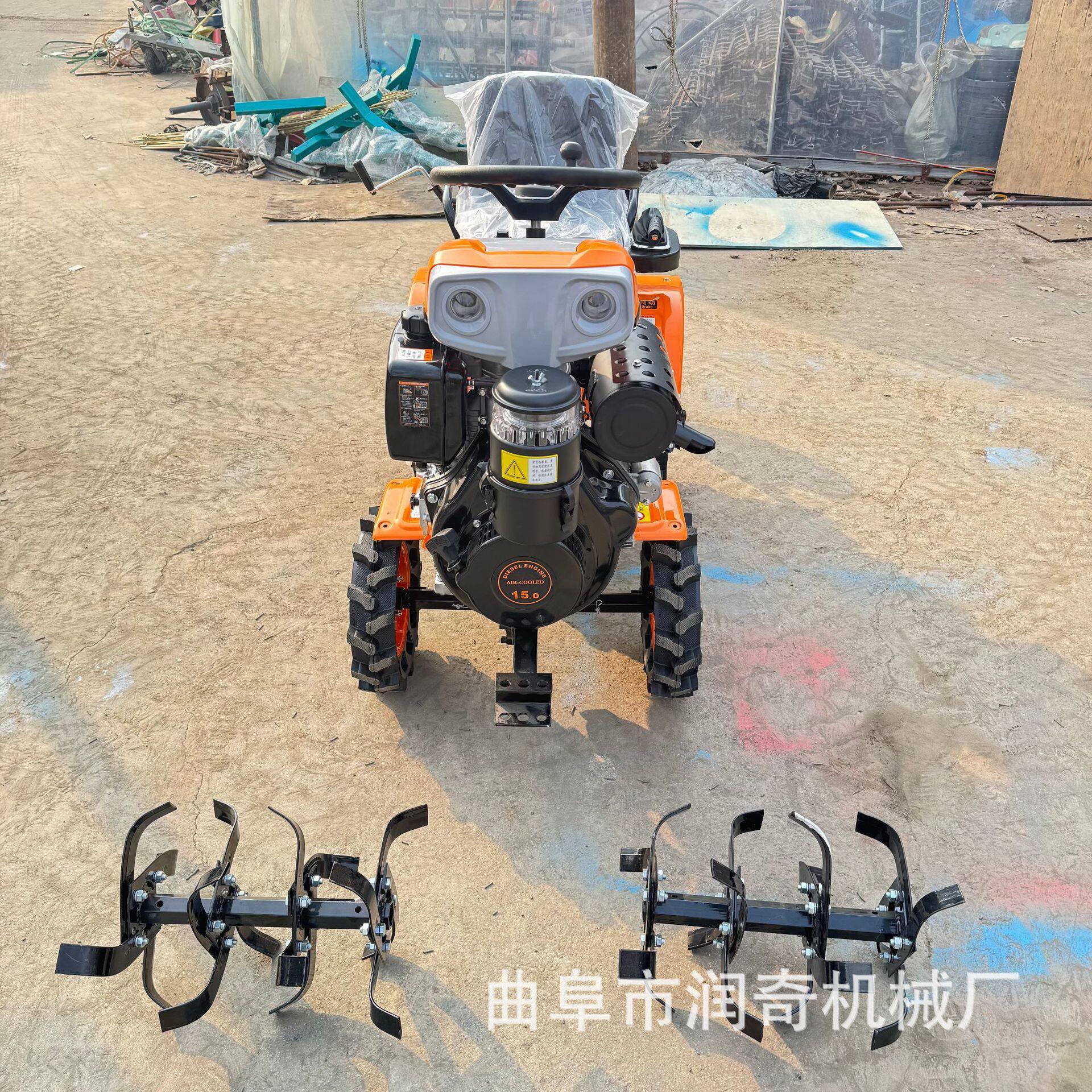 柴油大马力座驾式微耕机水旱两用田园管理机耕地松土旋耕一体机