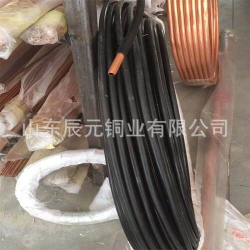 包塑紫铜管6*1/8x1/10x1/12x1PVC覆塑铜管紫铜管现货气源铜管