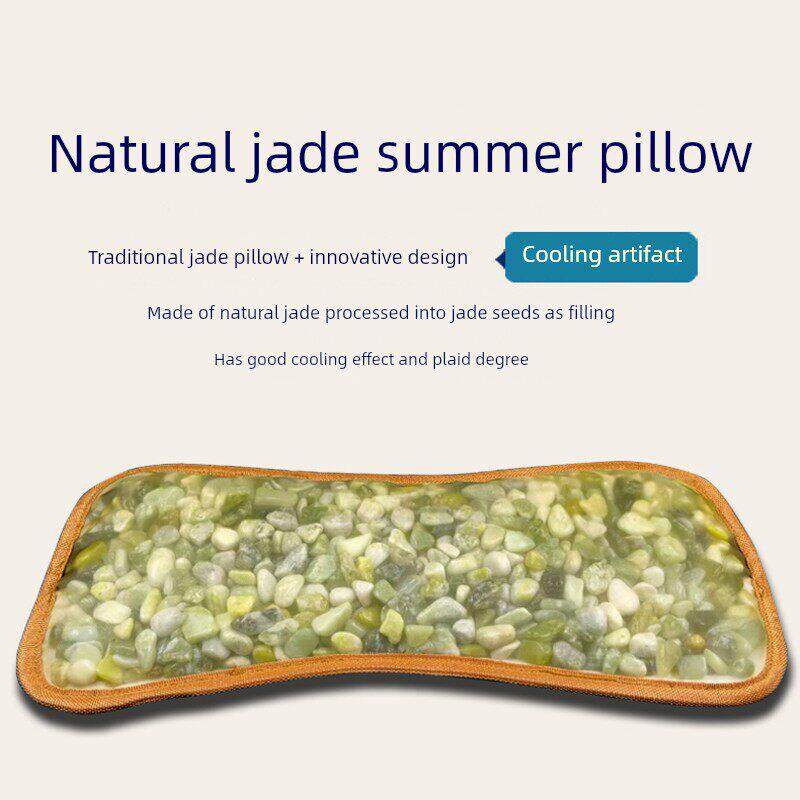 天然玉枕夏季颗粒枕套枕头岫岩玉枕清凉保健夏日清凉颈枕