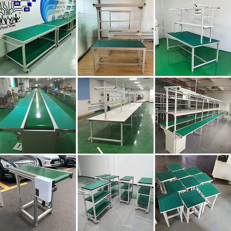 防静电工作台电子厂车间流水线工作台打包台维修操作台带灯实验台