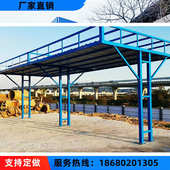 厂家直销广州惠州钢筋加工棚活动安全通道机械防护棚