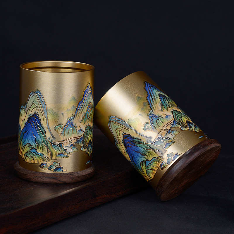 功夫茶具配件大全茶道六君子泡茶工具黄铜套装茶桌茶台摆件高档