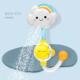 Bathing Cute Swimming Baby Spraying Toys Water Clouds Bath