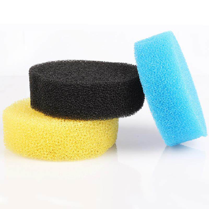 鱼缸过滤器鱼缸过滤材料生化棉圆形配件黄色滤芯海绵替换水泵内置