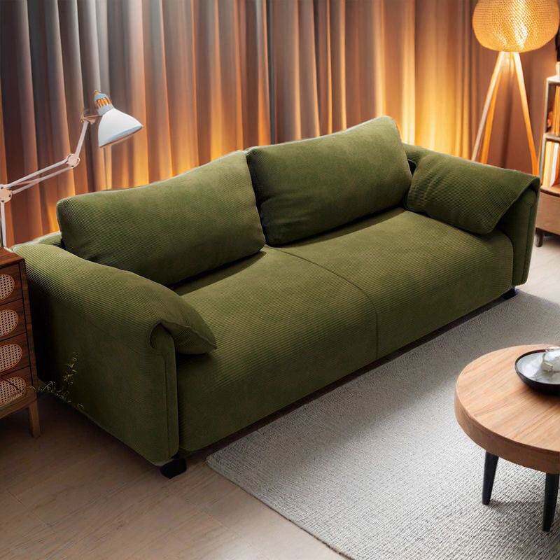 布艺沙发客厅2026新款现代小户型民宿公寓出租房屋双三人直排沙发