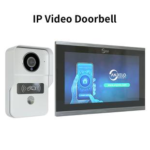 IP视频对讲机公寓住宅10英寸触屏显示器视频门铃呼叫