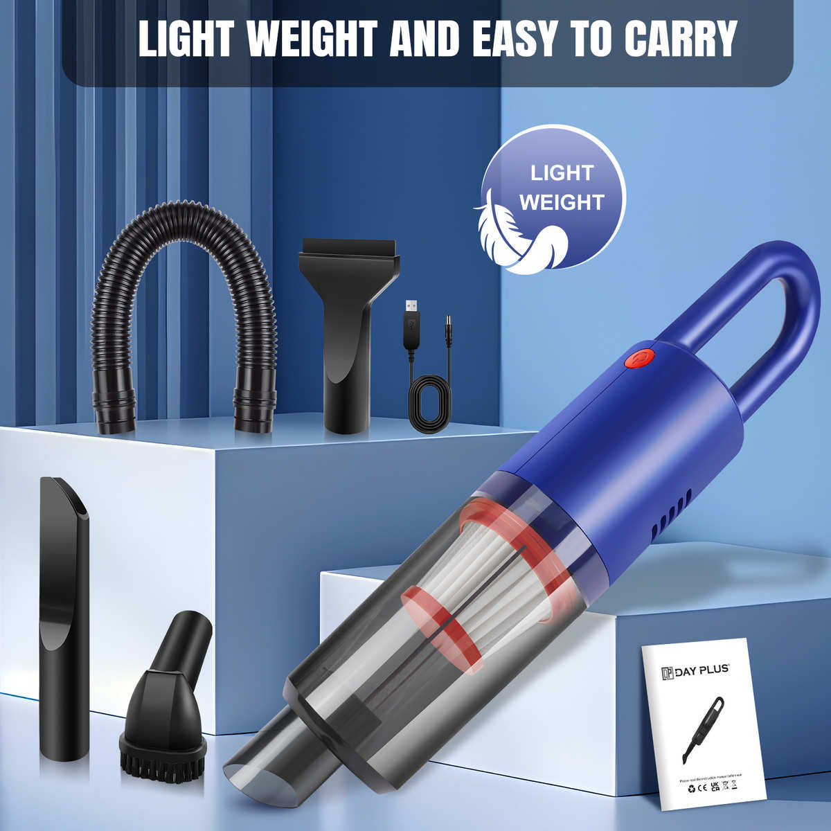 新品无线吸尘器手推式轻巧便携车载手持大吸力吸尘机厂家批发