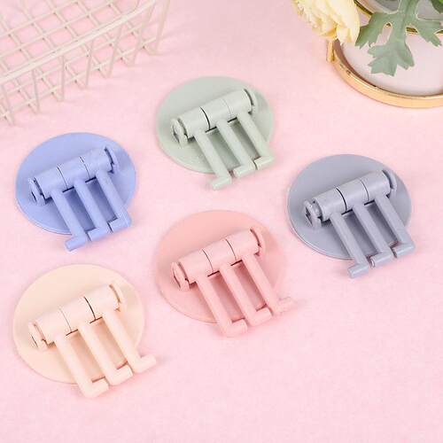 Traceless Adhesive Rotatable Hook for Kitchen and Bathroom W