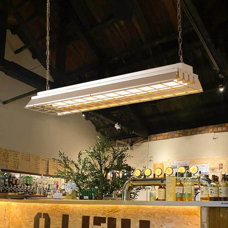 设计师覆古工业风饭厅吊灯咖啡厅吧台办公室烧烤店铺商用长条吊灯