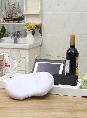 浴缸架伸缸MSR缩竹阅制白色泡收澡手机平板读架浴缸枕浴置物架阳