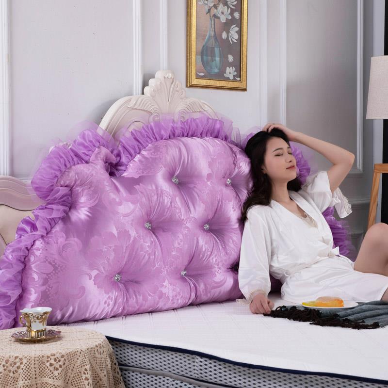 高档床靠床靠头背垫头床上大靠背双人床软包榻榻米双垫面靠枕抱枕