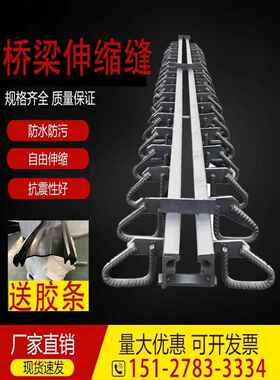 桥梁伸缩缝Gqf-C40F60D80型带橡胶条支撑的路桥伸缩梳齿板