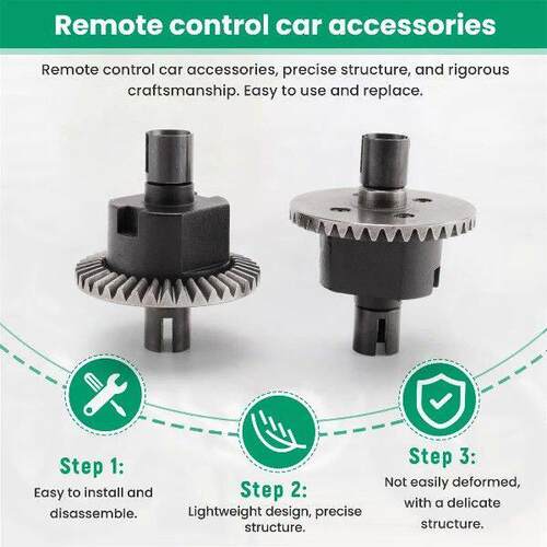 JHD Front & Rear Differential and Gear Kit for HSP Redcat