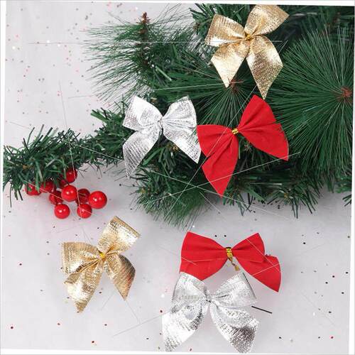 Christmas decorations Bow Christmas tree wreath pendant