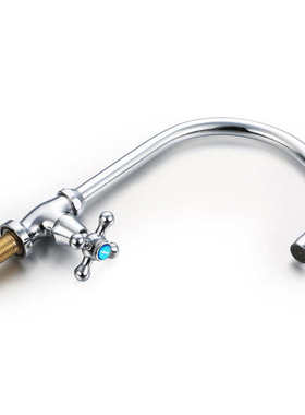 厂家直供埃美柯单冷厨房龙头全铜洗衣池菜盆洗涤龙头可360度旋转