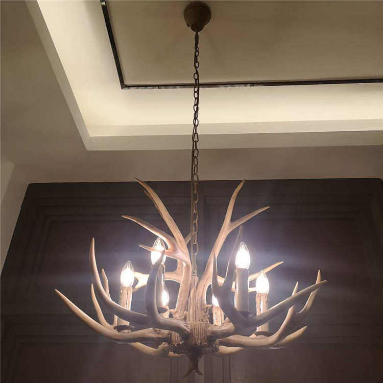 鹿角灯美式复古客厅餐厅民宿小木屋吊灯服装店奶茶店创意吊灯,家装灯饰光源,客厅吊灯,淘宝优惠券,粉丝福利购,淘宝优惠卷