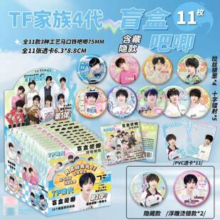 TF家族四代吧唧盲盒75MM马口铁徽章胸针胸针痛包挂件明星周边盲抽