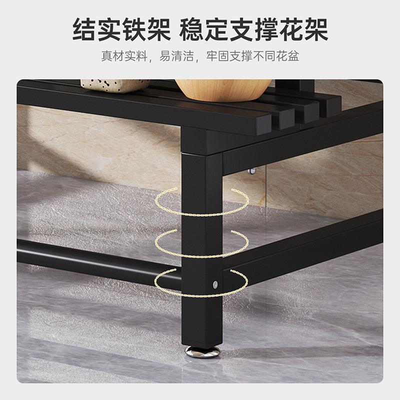 架子阳台置物架花盆地架客厅落式爬固定展QBS花示架藤支架梯子两