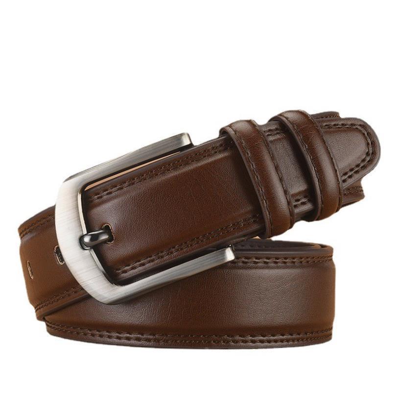Mens Waist Belt Men Belts Leather Man For Jeans Black Male