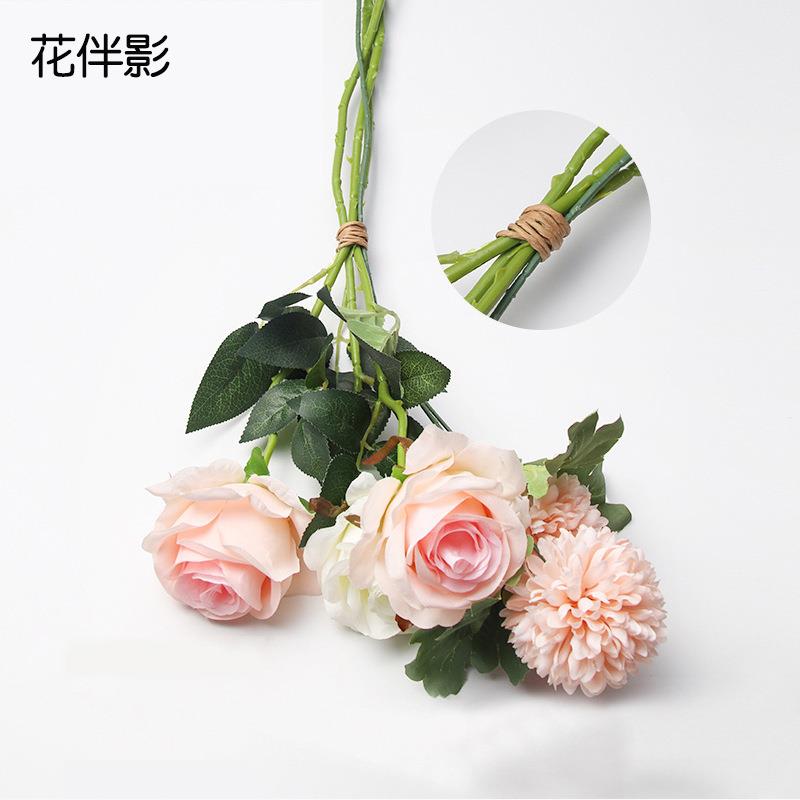 花伴影花艺铁丝手工原色麻绳魔带塑料铁丝花艺花束包装材料