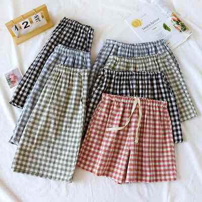 Men women versions casual street colored checkered shorts