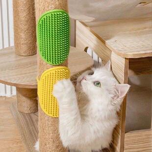 brush silicone scratch hair remove floating cat