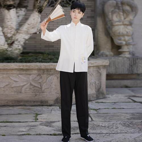 高档民国风女出装学生装男女朗班服毕业服诗歌诵比赛合唱服动会演