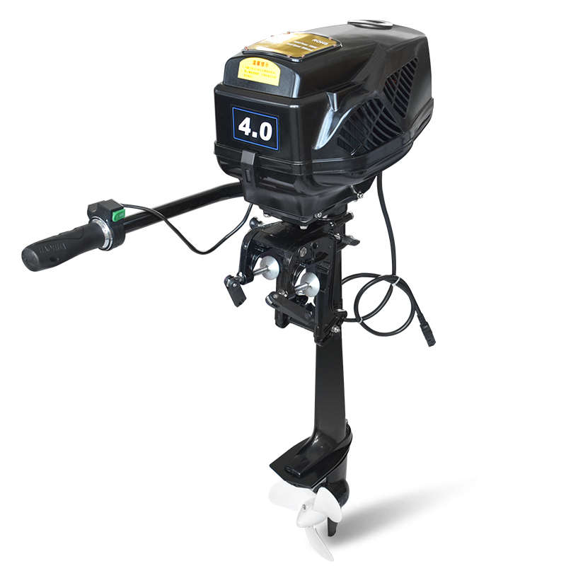 48V无刷电动船用推进器无刷大功率挂浆机船外机橡皮艇马达螺旋桨