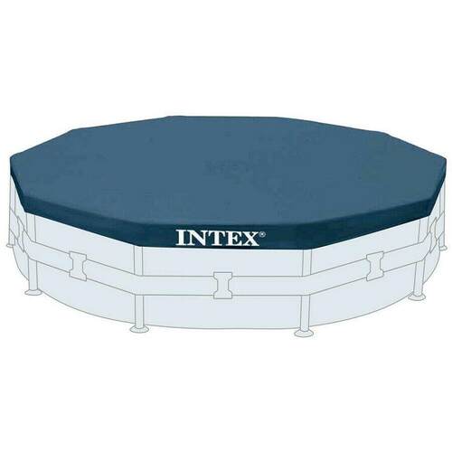 INTEX28030 28031 12尺圆形水池盖布 水池盖子防尘盖遮雨布盖布