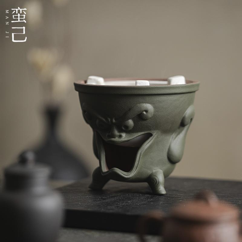 蛮己侘寂风日式炭炉功夫茶具户外围炉煮茶加热烧水风炉陶瓷碳炉