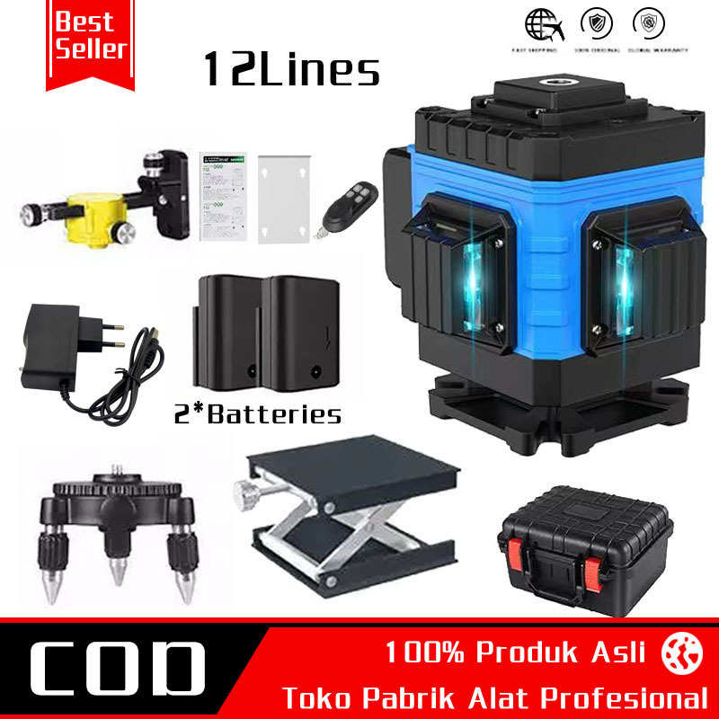 3D12线4D16线绿光水平仪激光水平仪投线仪贴墙仪Laser level批发