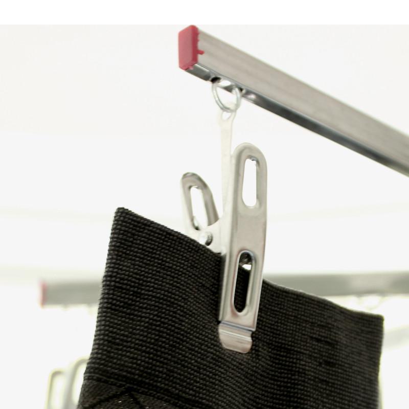 泓鑫不锈钢衣架 袜架内衣夹子 八角衣服夹子防风夹子晾晒多头设计