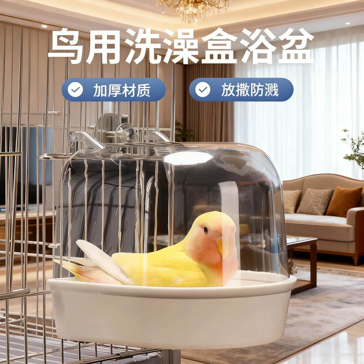 鹦鹉洗澡盆鹦鹉洗澡神器玄凤小太阳专用洗澡盆自动小鸟浴室洗澡器